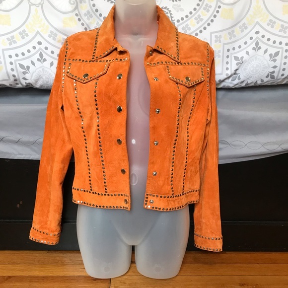 bebe Jackets & Blazers - Fantastic Condition-Vintage Bebe Suede Studded Jacket